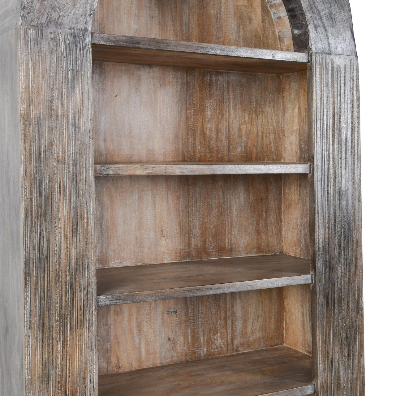 Alta Reclaimed Wood  Arch Bookcase