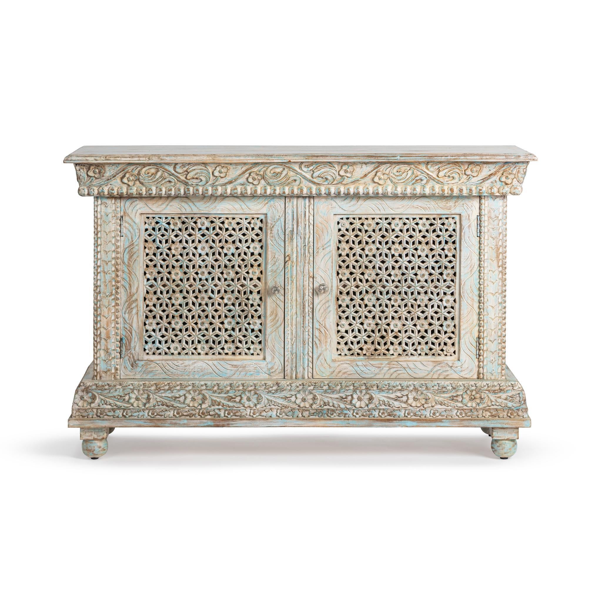 Beth 2 Door Cabinet - Seaside Blue