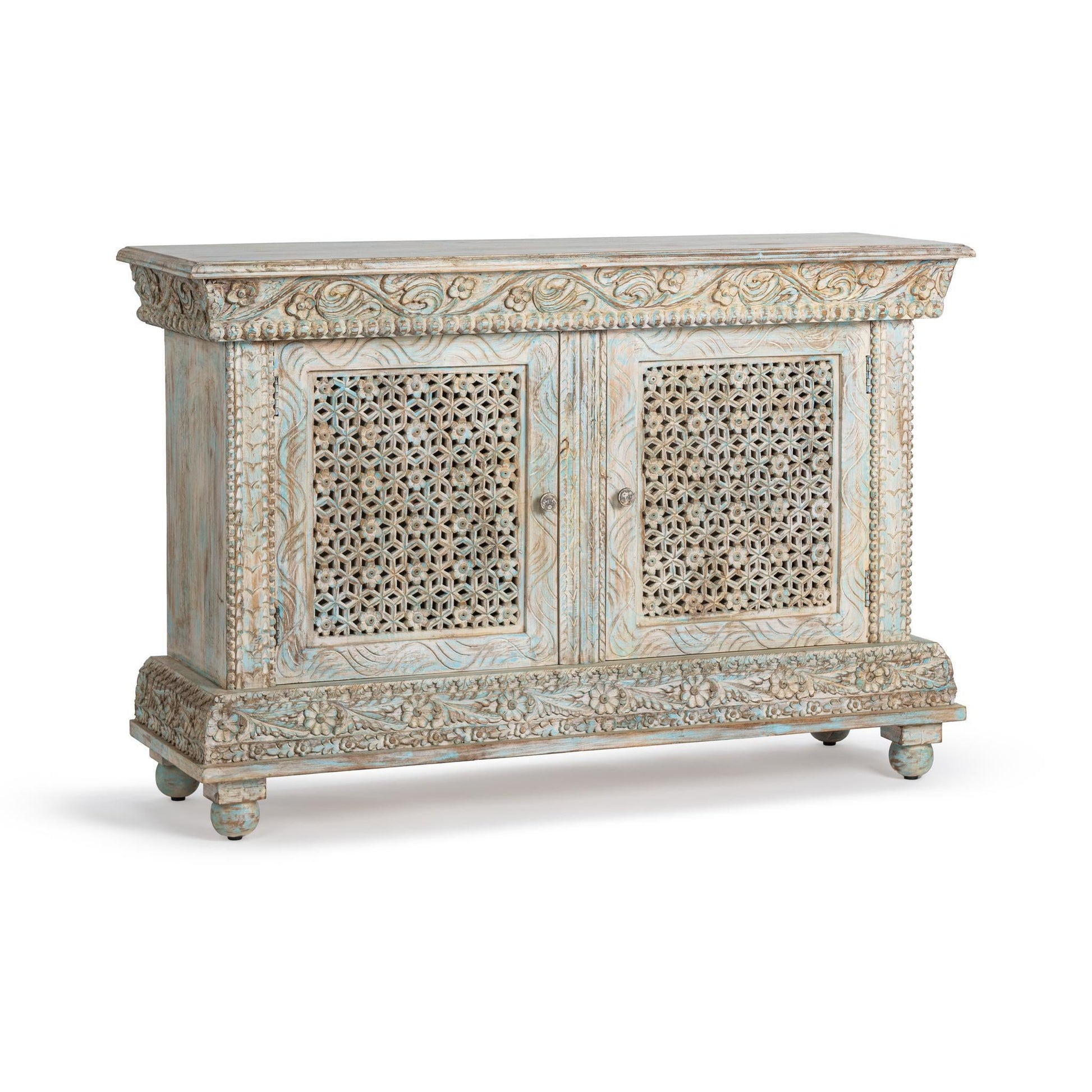 Beth 2 Door Cabinet - Seaside Blue
