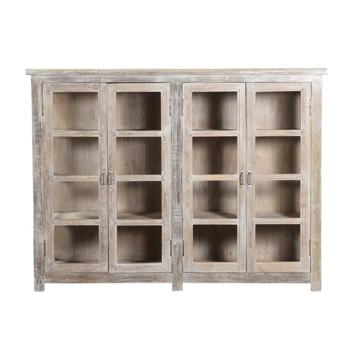 Alta 4Dr Glass Panel Storage Cabinet