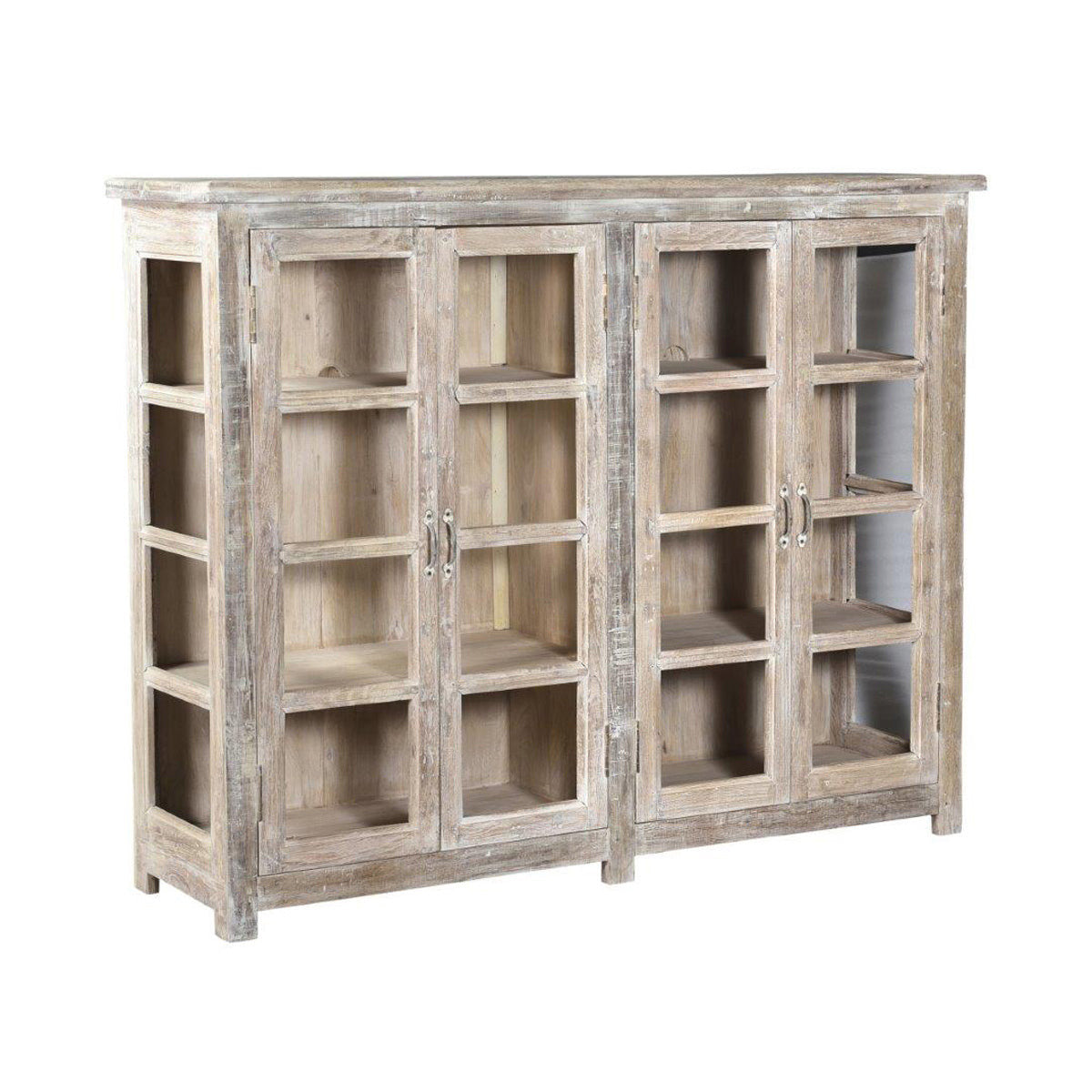 Alta 4Dr Glass Panel Storage Cabinet