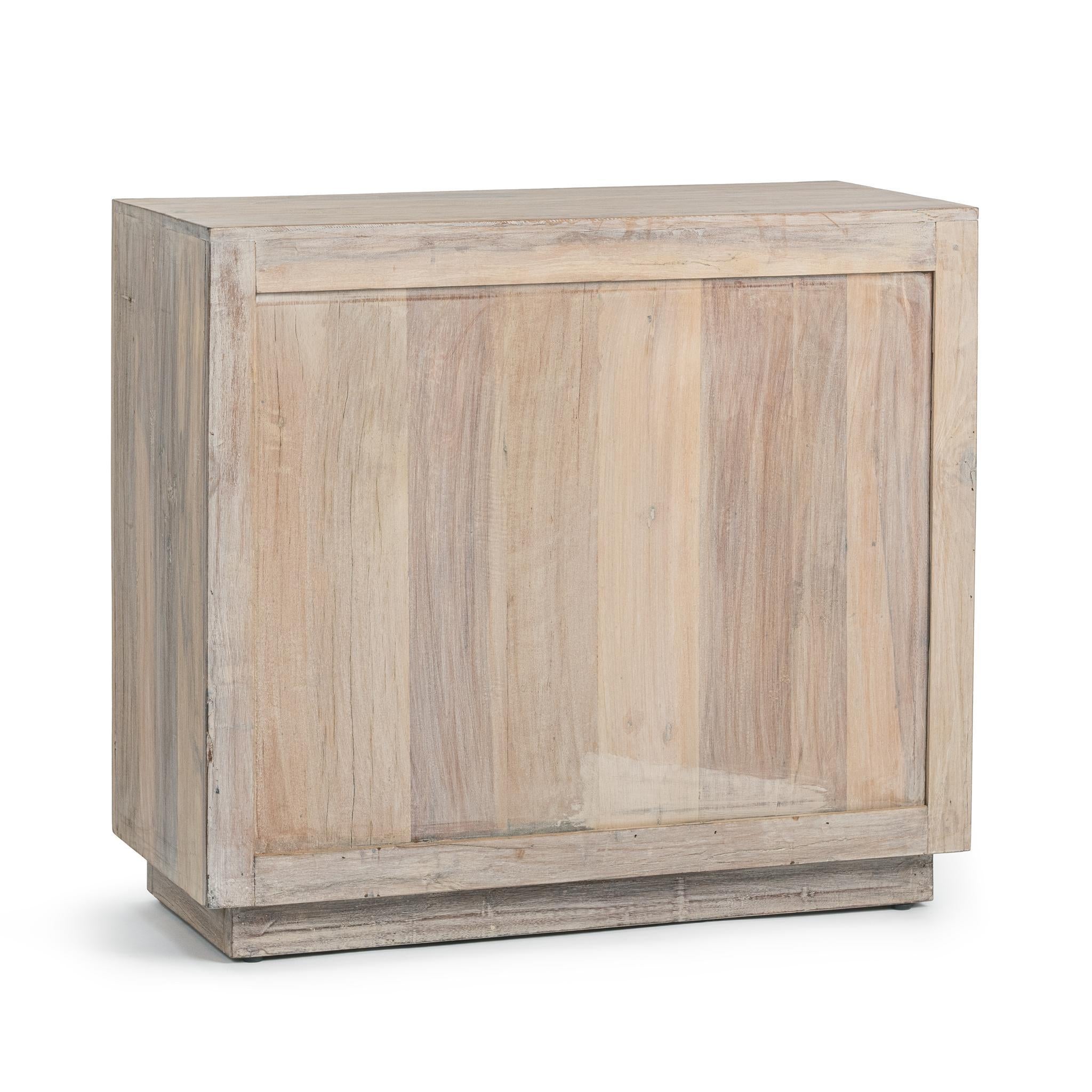 Alta 2 Door Cabinet - Butterwood Blend - Antique White