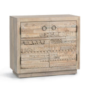 Alta 2 Door Cabinet - Butterwood Blend - Antique White