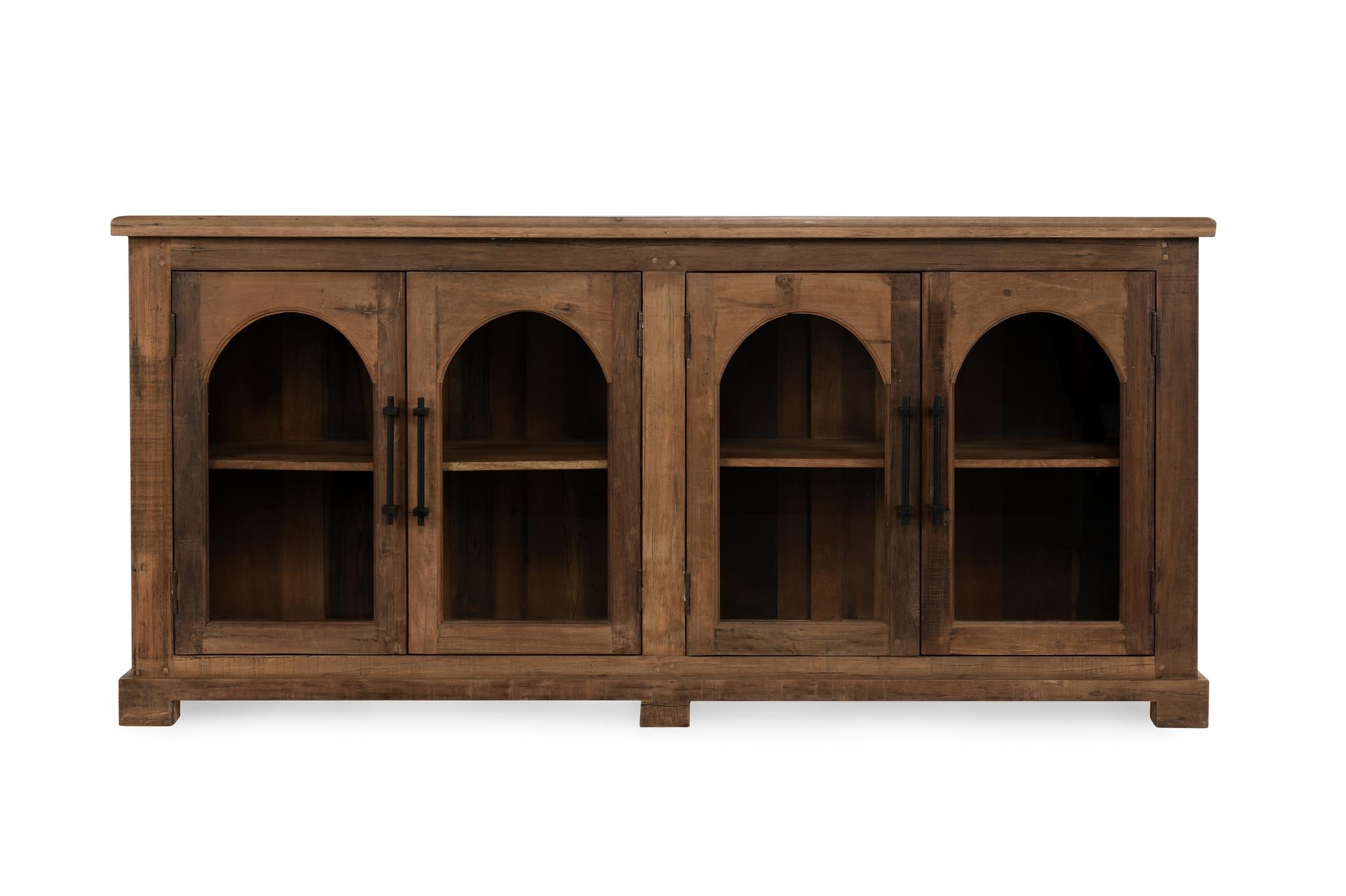 Zion 4 Door Cabinet - Natural