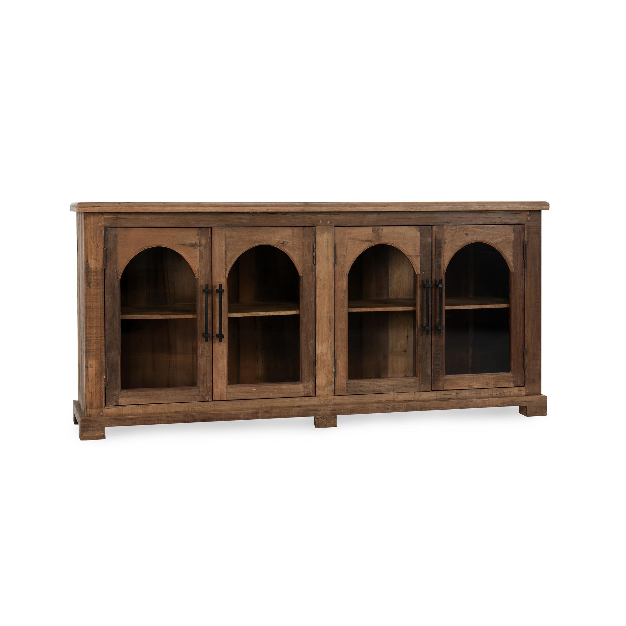 Zion 4 Door Cabinet - Natural