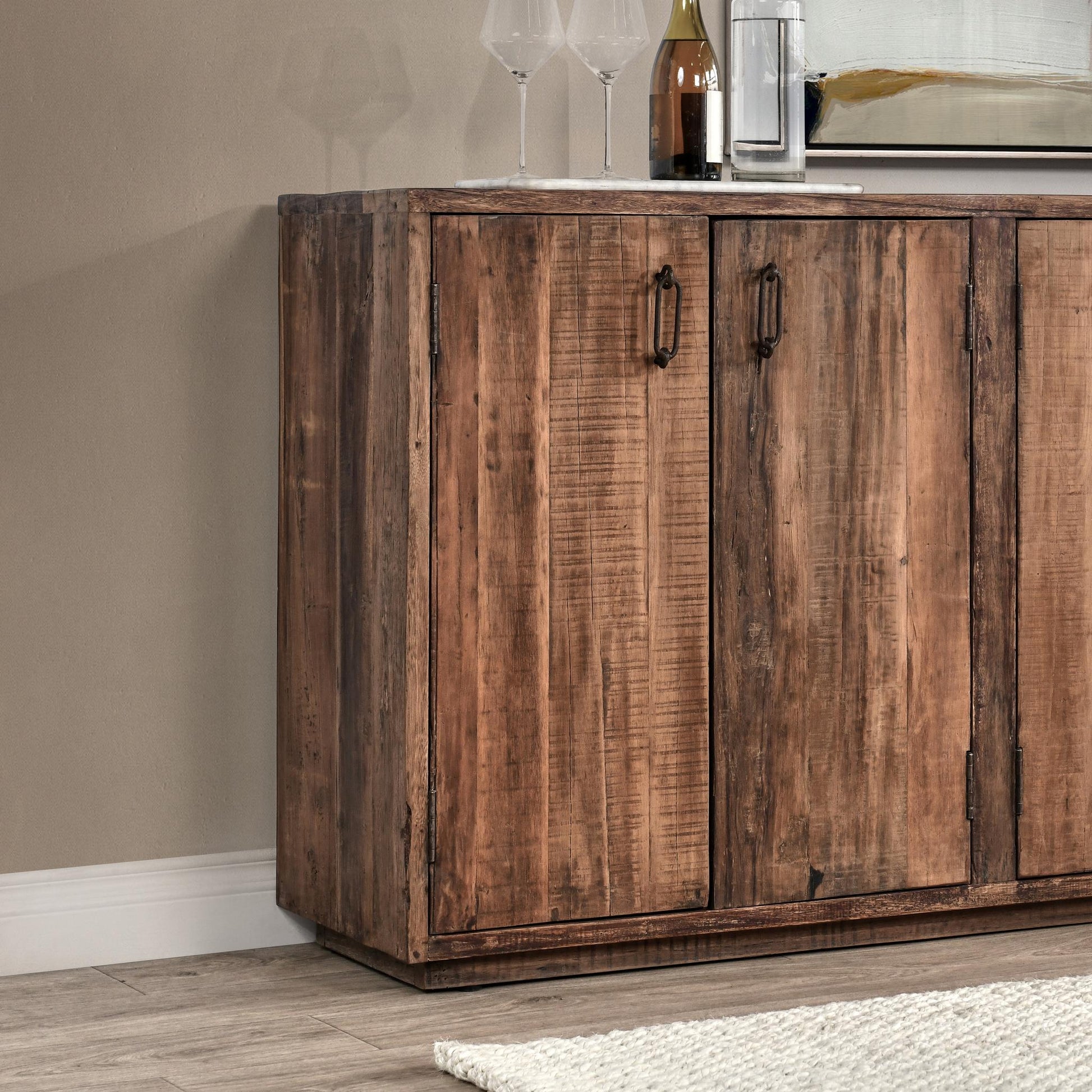 Cleo 6 Door Cabinet - Natural