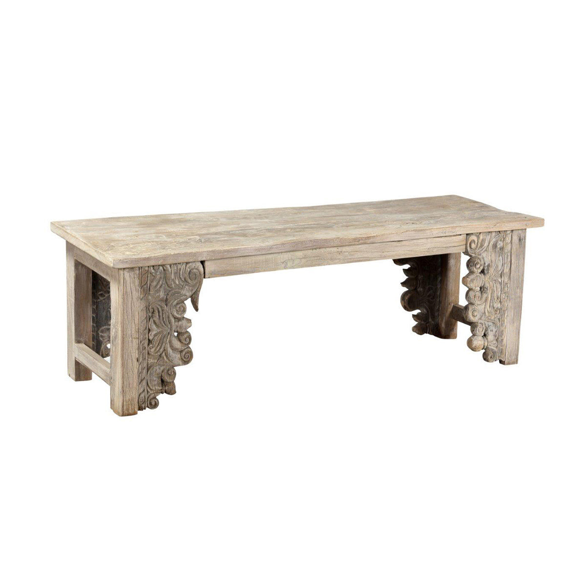 Alta Carved Panel Bench