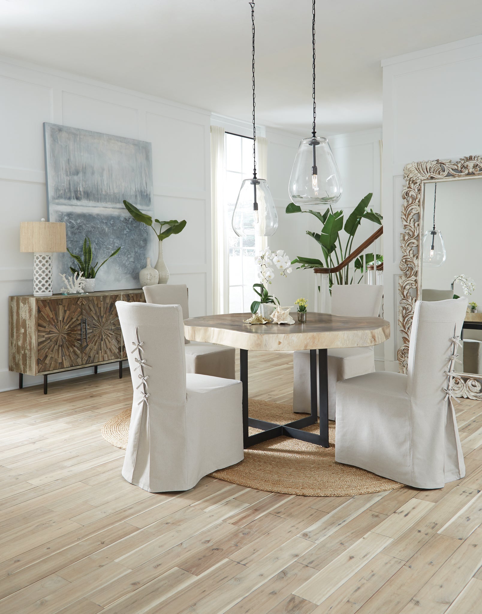Sophia Floor Mirror - White