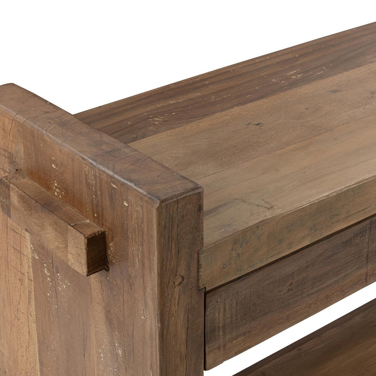 Marsa Reclaimed Wood 3Dwr Console Table