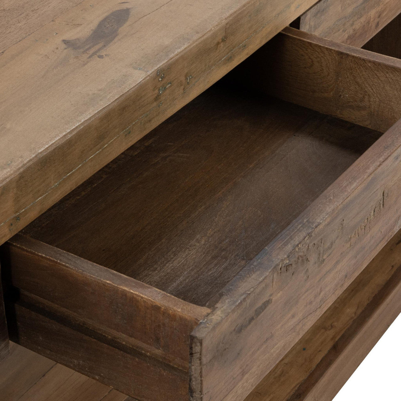 Marsa Reclaimed Wood 3Dwr Console Table