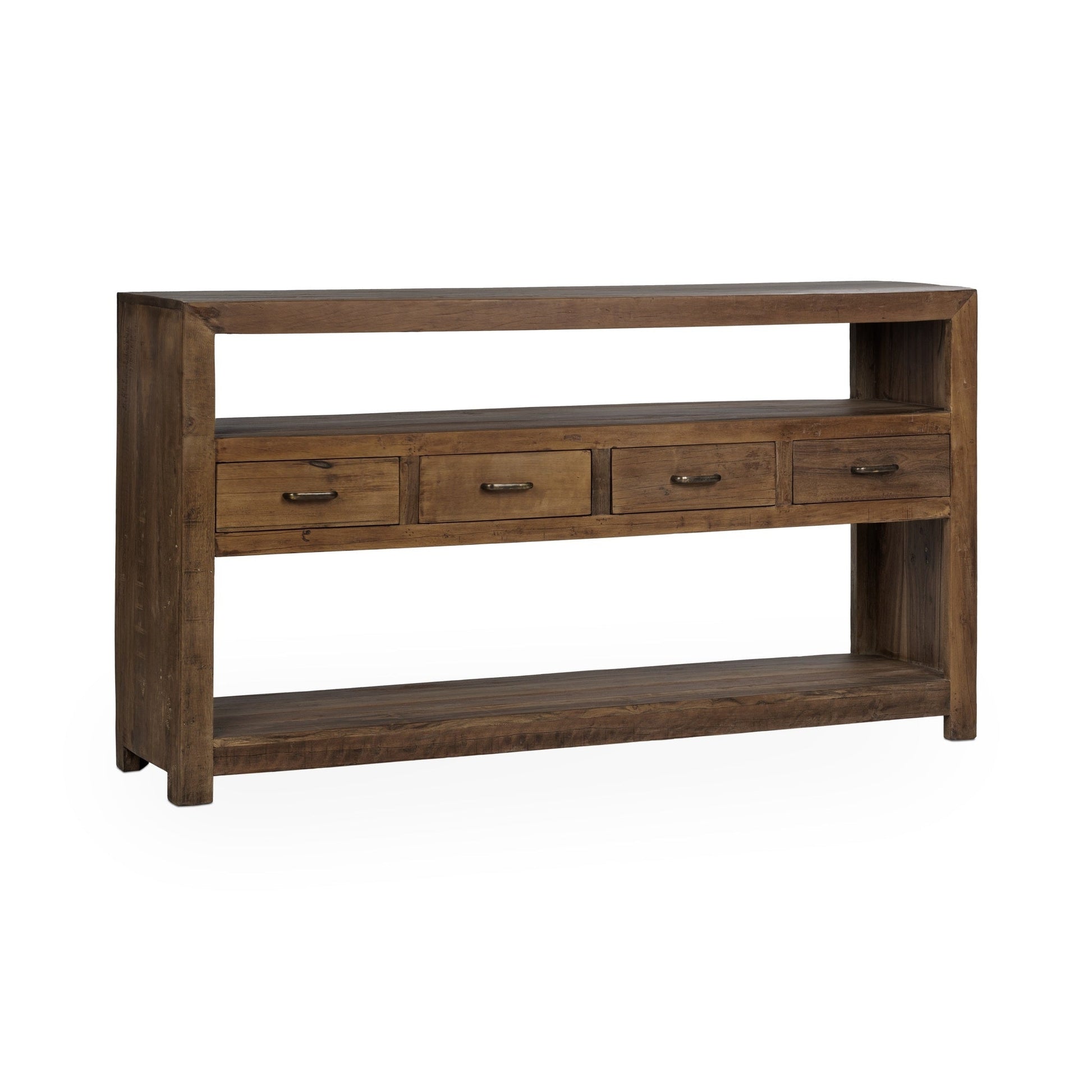 Mattai 4 Drawer Console Table - Natural - Armoire Natural