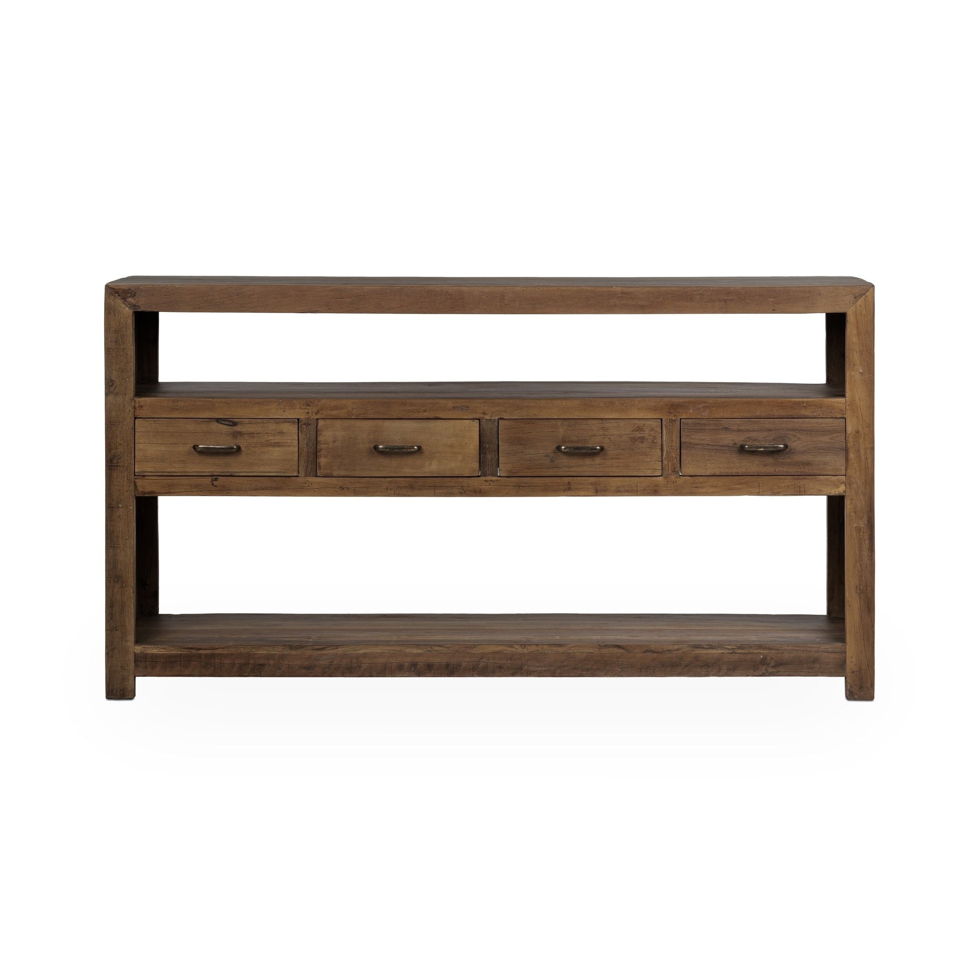 Mattai 4 Drawer Console Table - Natural - Armoire Natural