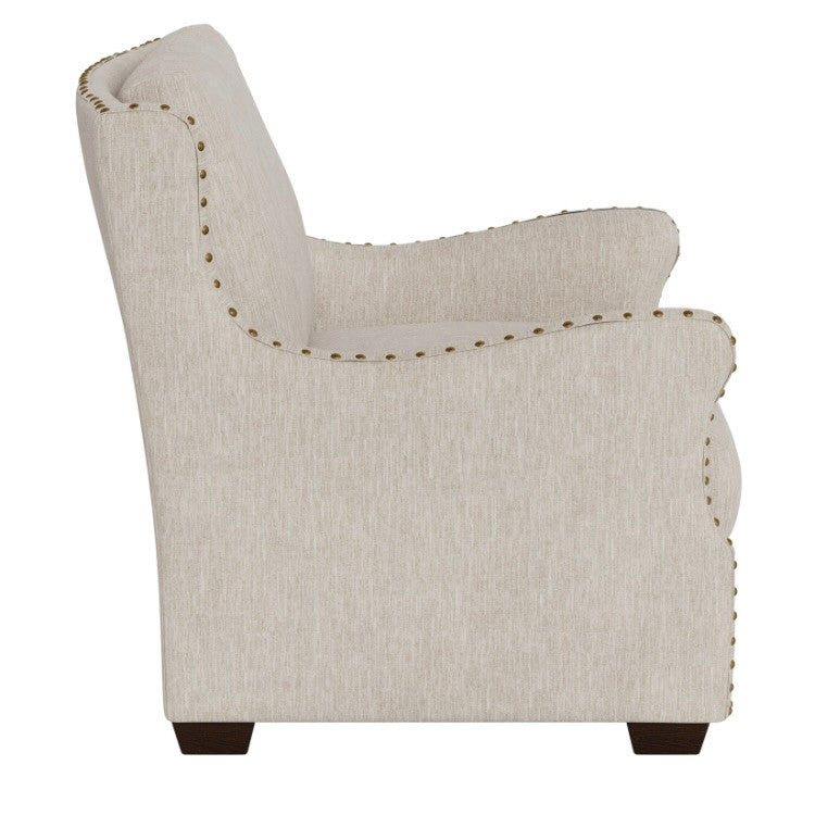 Connor Belgian Linen Slope Arm Upholstered Chair