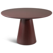 Mona Lacquered Glass Round Dining Table by Urbia
