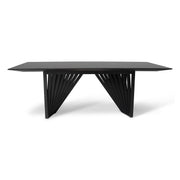 Laguna Black & Ebano Lacquered Glass Dining Table by Urbia