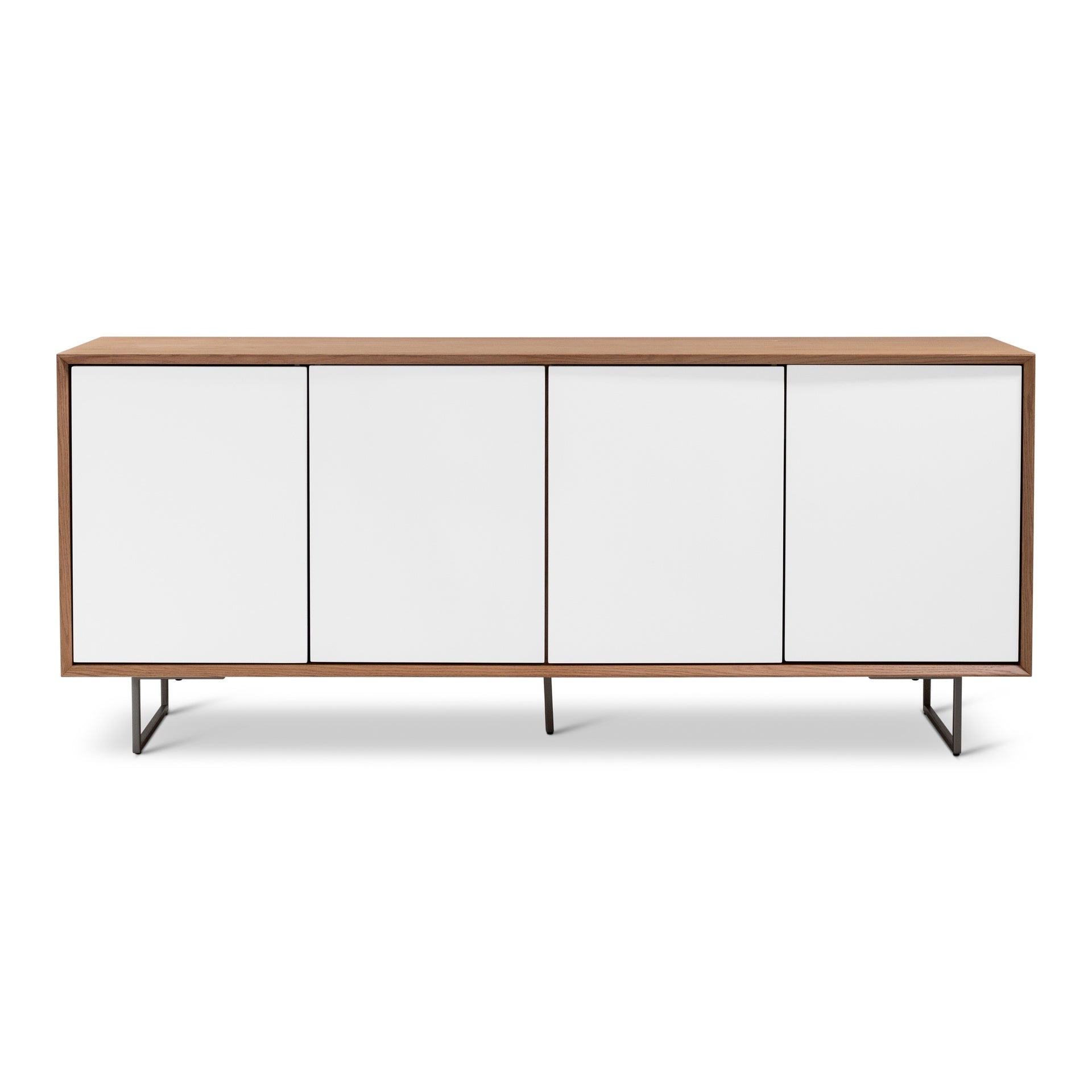 Quadrum Branco & Damasco Lacquered & Wood Buffet by Urbia