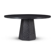Kaia Charcoal Round Dining Table by Urbia