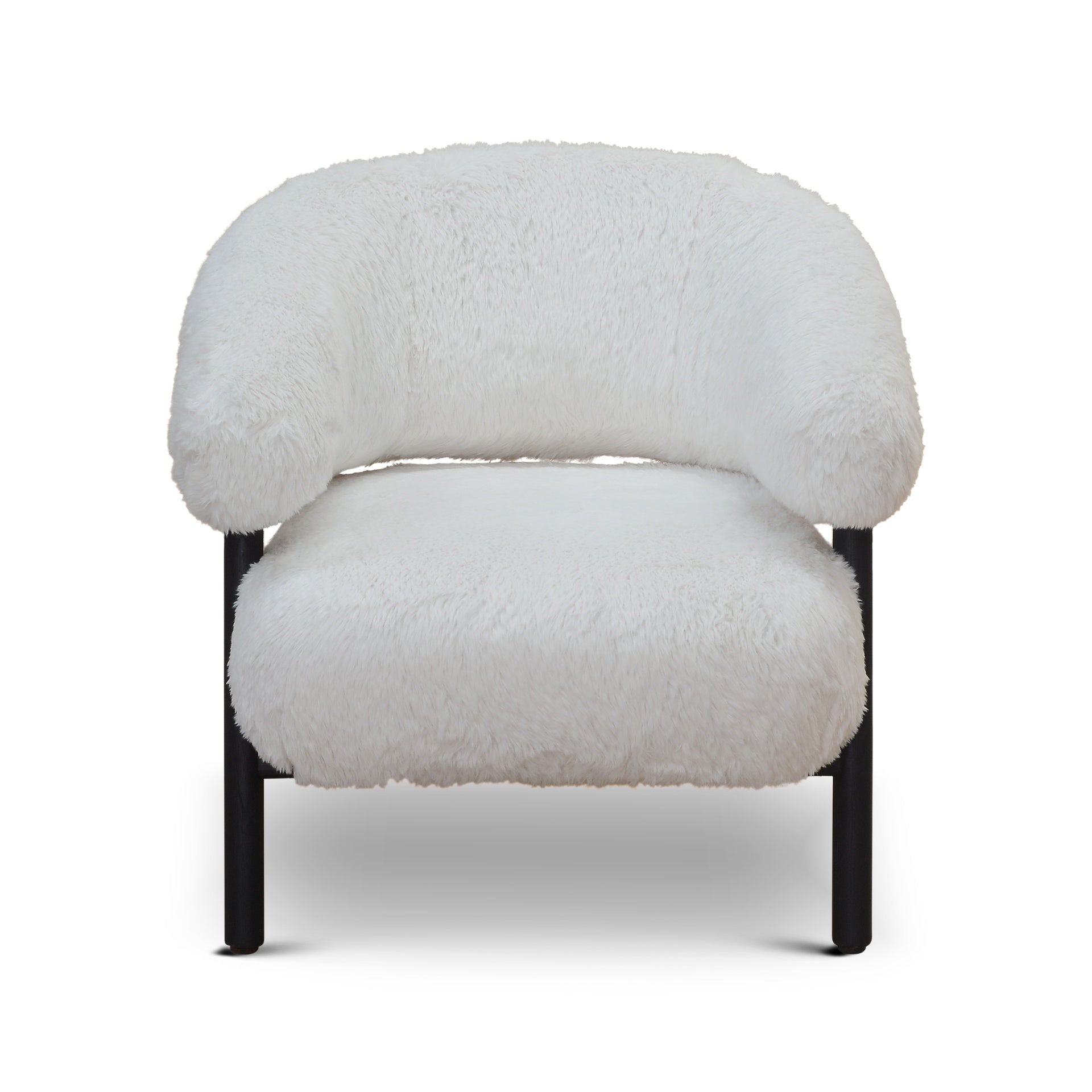Mandy Black Wood & Fairy Accent Chair by Urbia