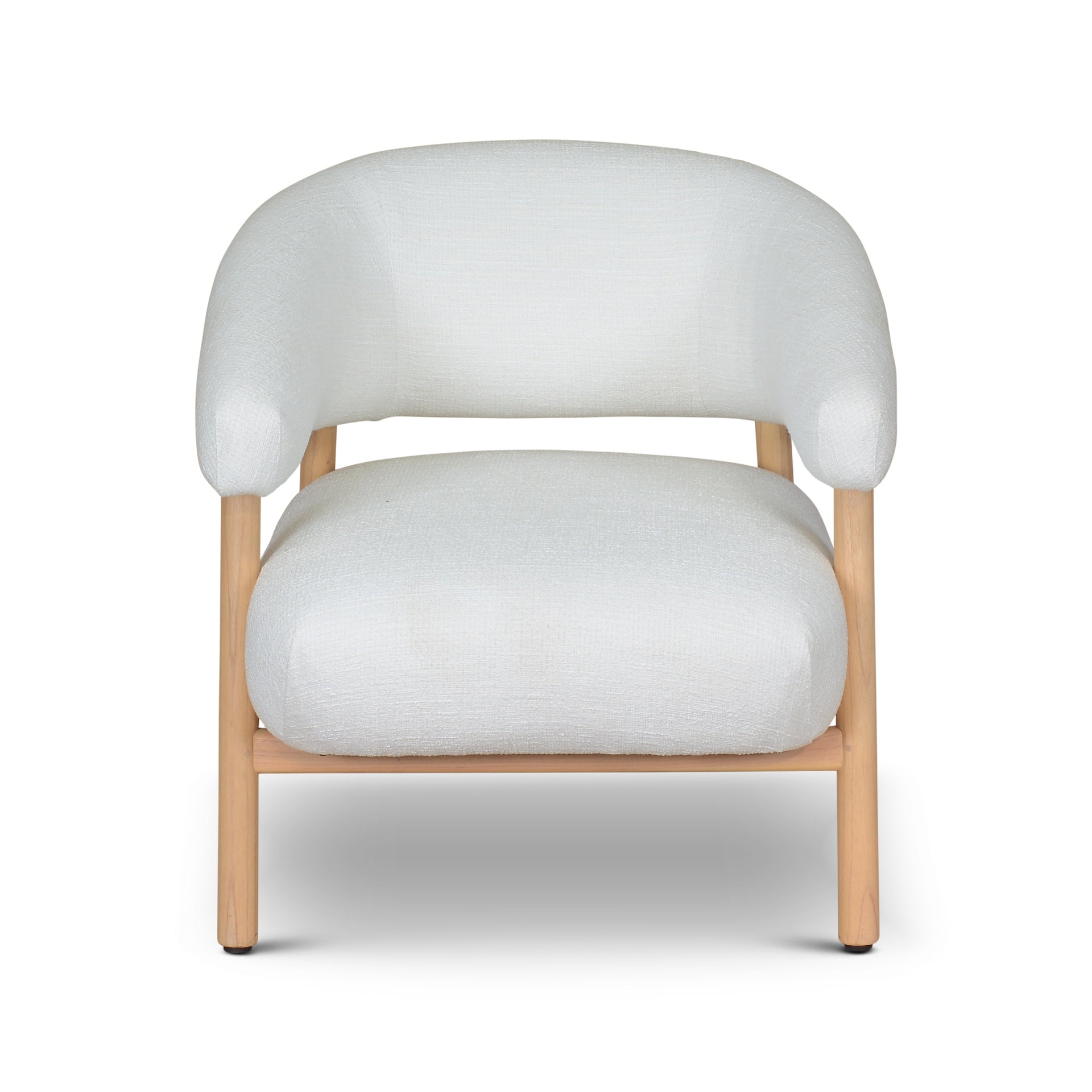 Mandy Native & Field White Accent Chair by Urbia