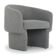 Jessie Charcoal Boucle Accent Chair by Urbia