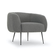 Sepli Charcoal Boucle Accent Chair by Urbia