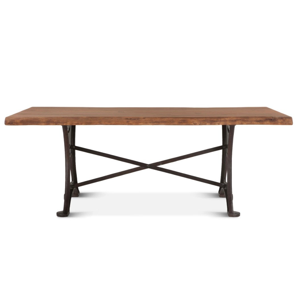Organic Forge 72" Dining Table in Raw Walnut 
