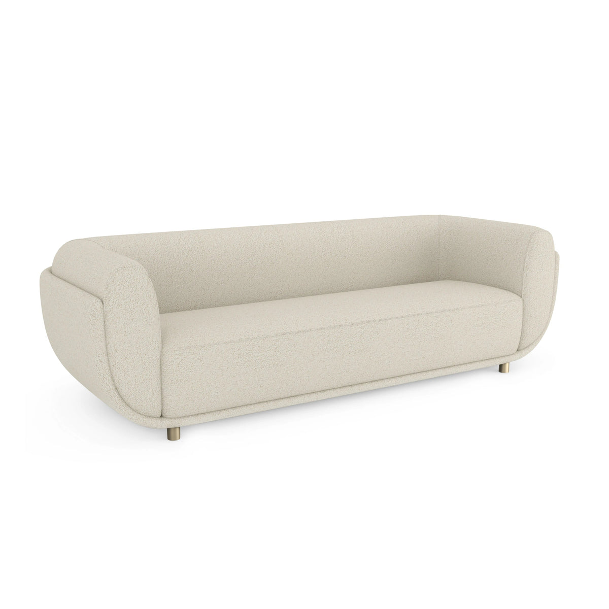 Cocoon Sofa Whisper of Gold 95" by Caracole - view 6