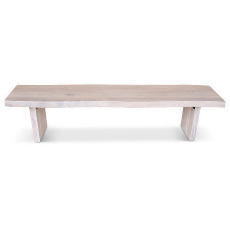 Brooks Bench 102" - White Wash Frame
