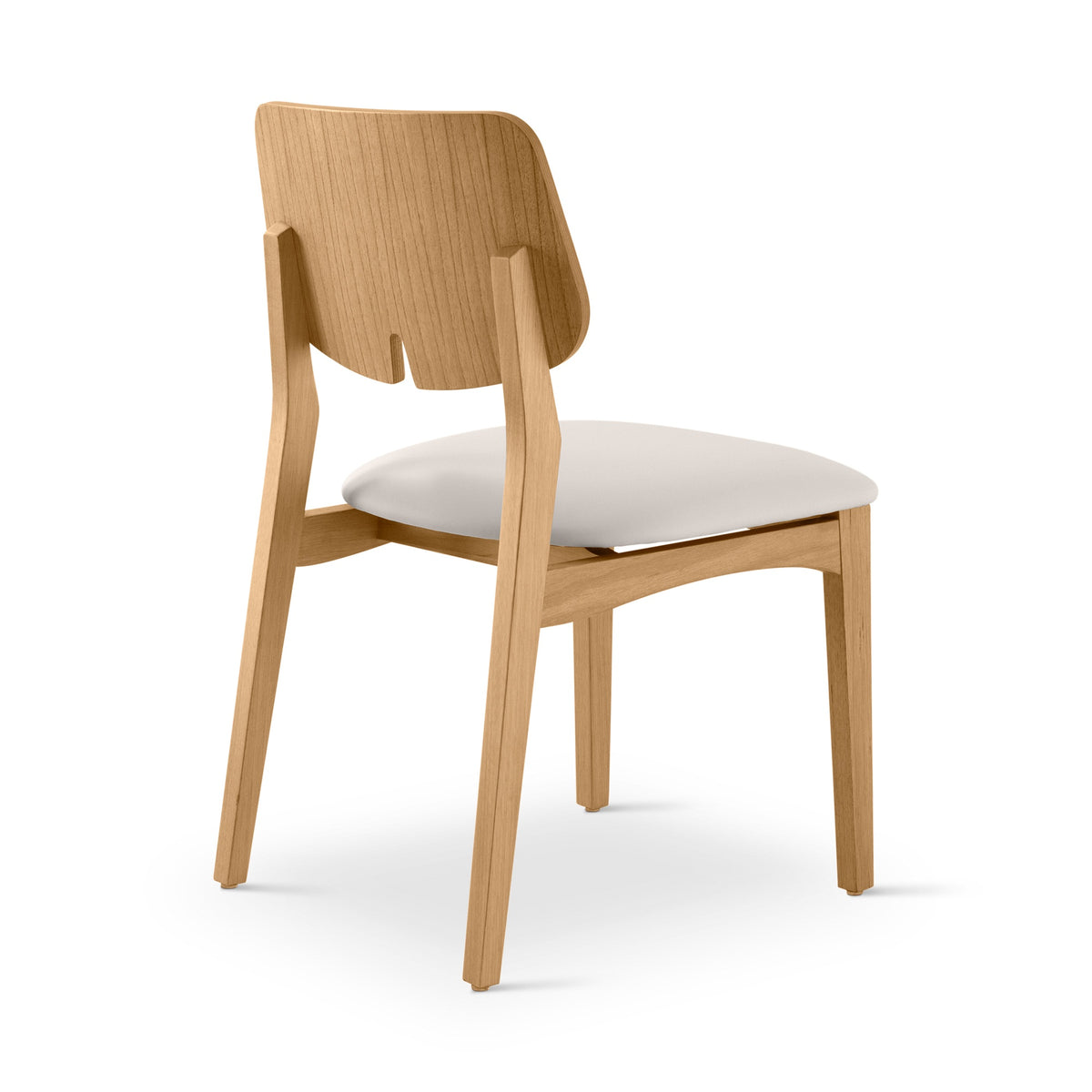 Beth Dining Chair Damasco, Shimmy Cream Vinyl by Urbia - detail 5