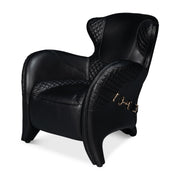Hera Arm Chair, Onyx Black by Sarreid Ltd