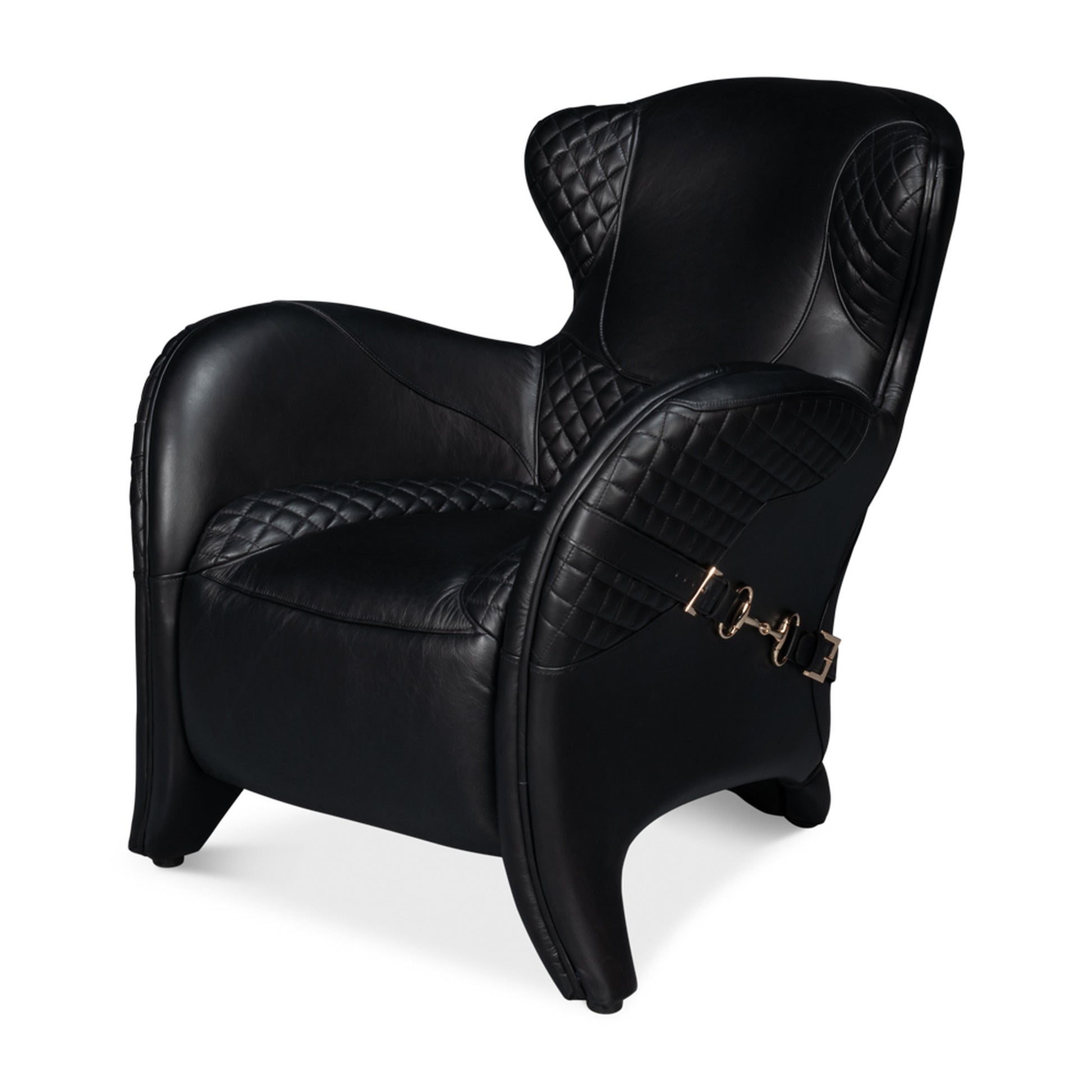 Hera Arm Chair, Onyx Black by Sarreid Ltd