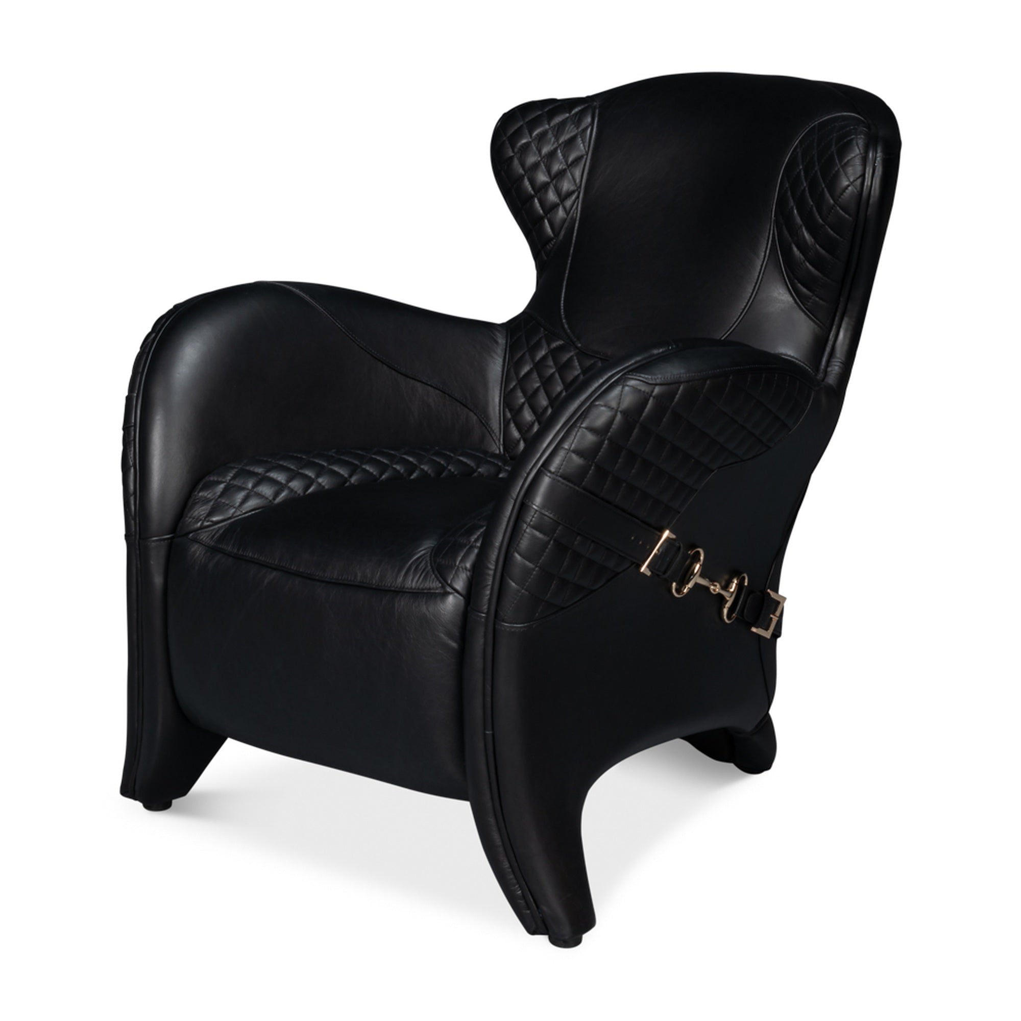Hera Arm Chair, Onyx Black by Sarreid Ltd