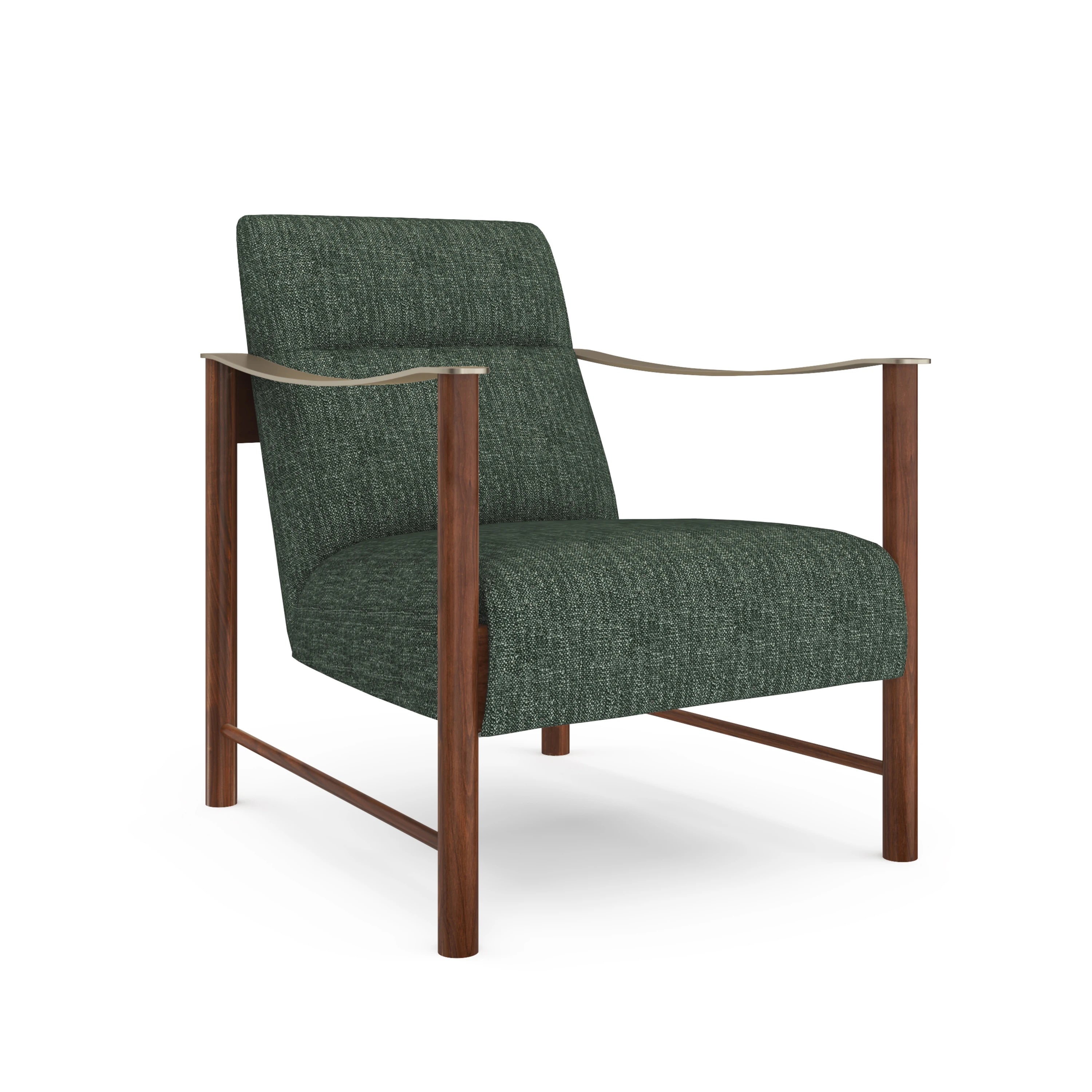 Slant Accent Chair Champagne Gold 28" by Caracole - view 3