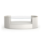 Love Oval Cocktail Table 56" by Caracole