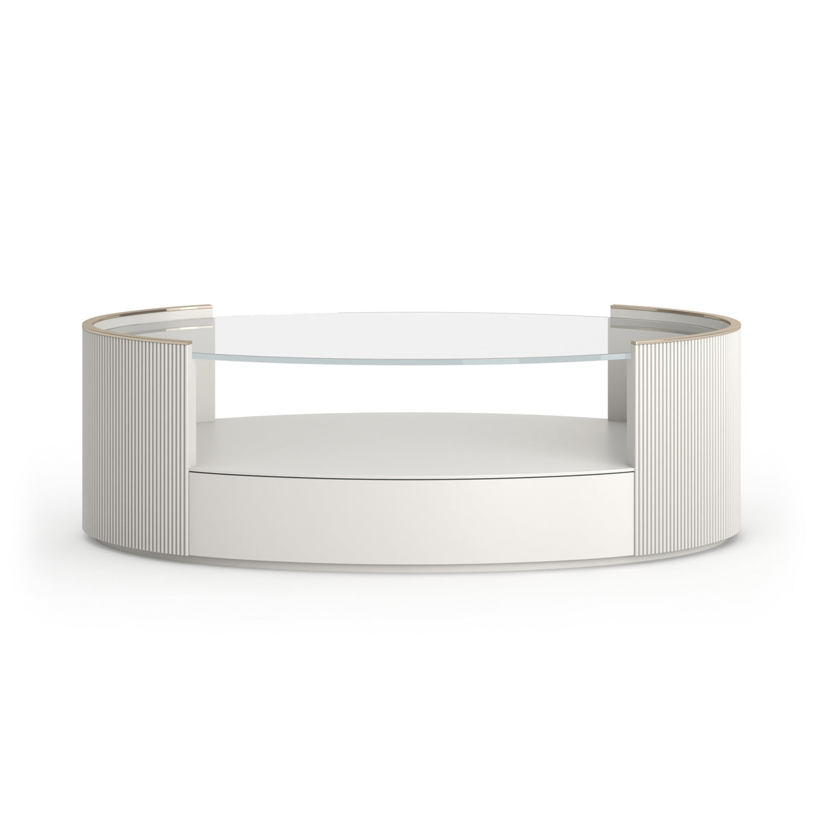 Love Oval Cocktail Table 56" by Caracole