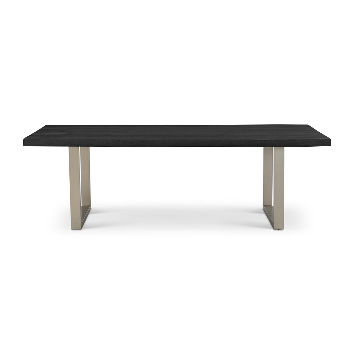 Brooks Dining Table U Base 40" x 92" Ebonized Top - Pewter Base by Urbia - product view