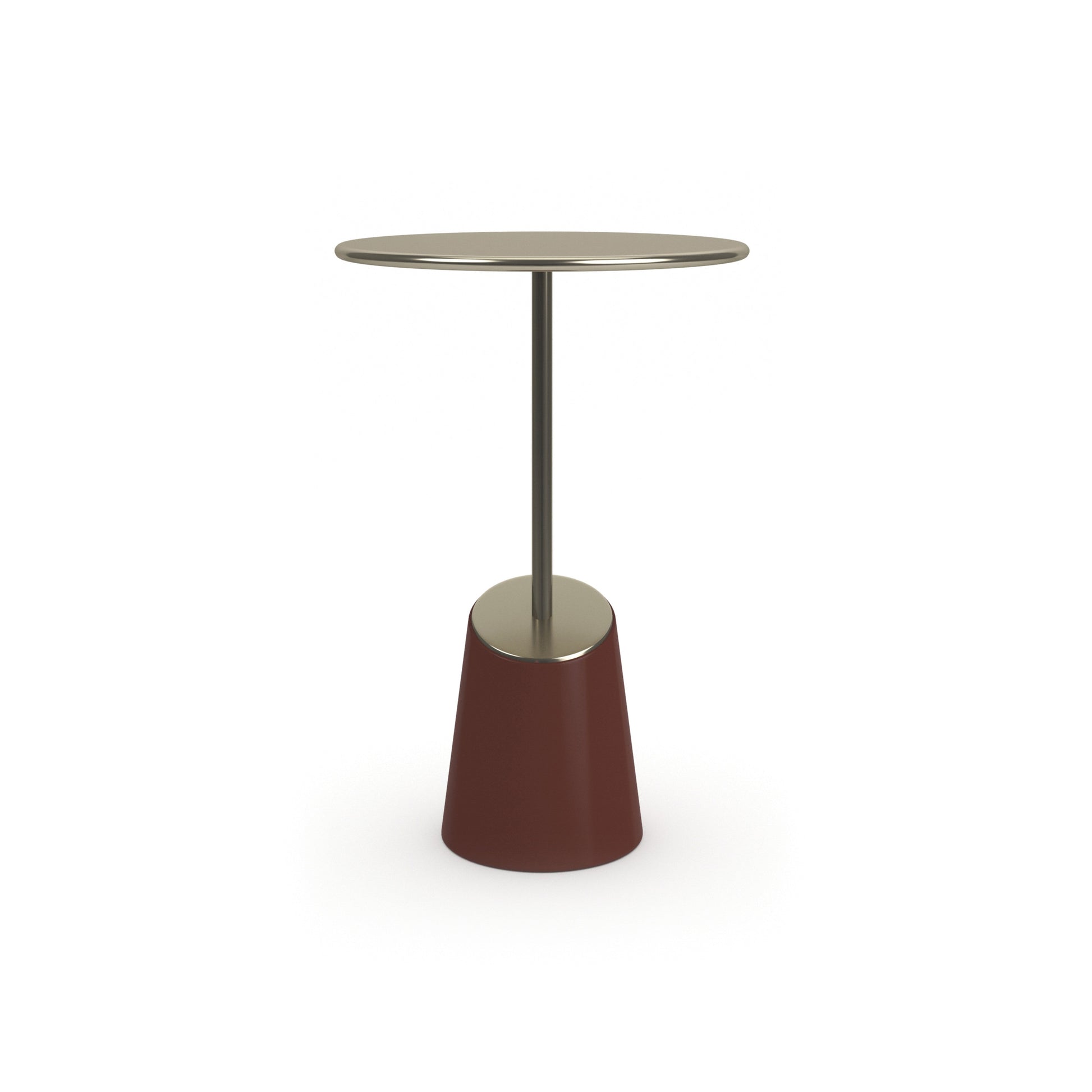 Rossetta Accent Table Rouge Red Gloss End Table 15" by Caracole