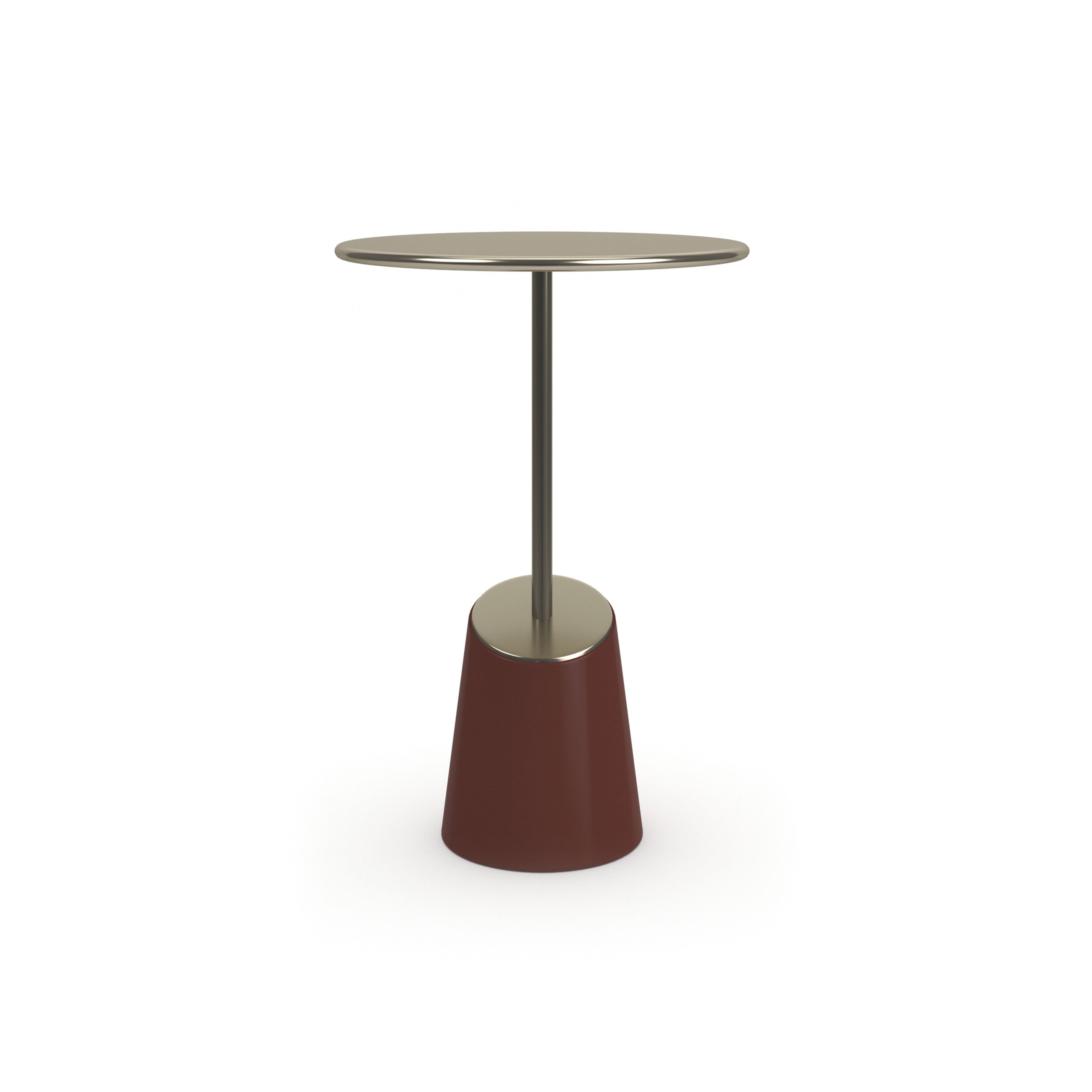 Rossetta Accent Table Rouge Red Gloss End Table 15" by Caracole
