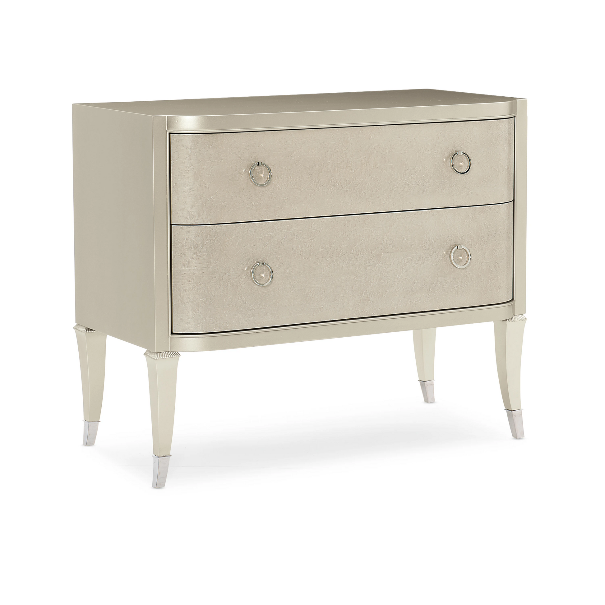 Perfect Match Soft Silver Paint Nightstand 36" by Caracole - view 4