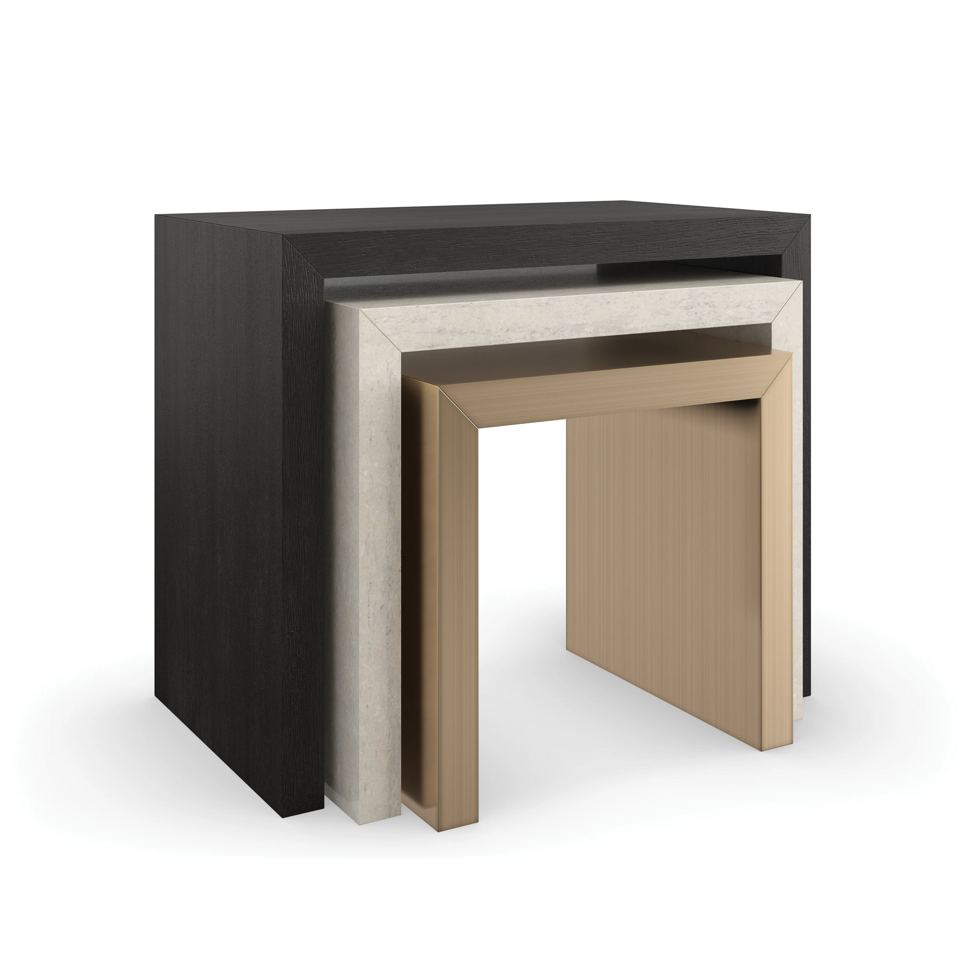 Contrast Nesting Tables Cinder End Table by Caracole - view 5