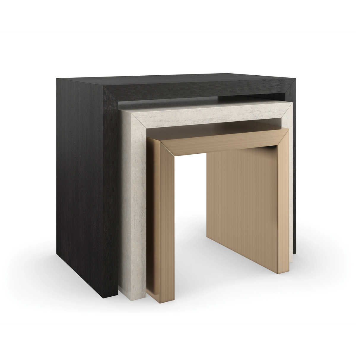 Contrast Nesting Tables Cinder End Table by Caracole - view 5