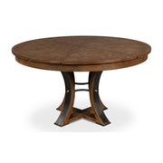 Tower Jupe Dining Table, Med,Light Mink by Sarreid Ltd