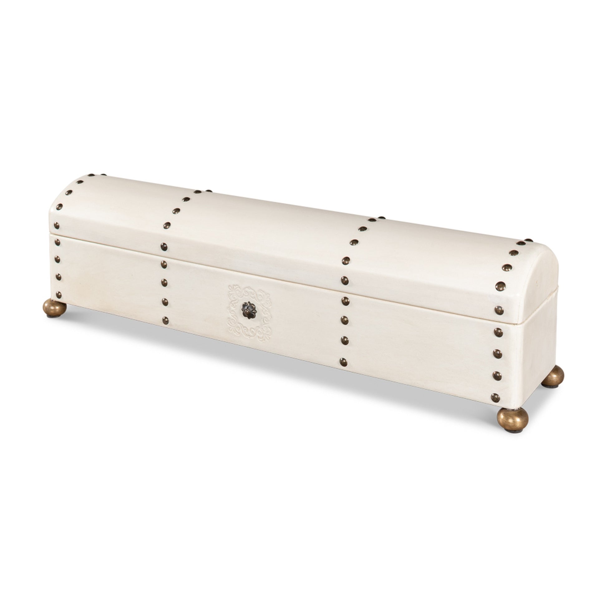 Leather Telescope Box by Sarreid Ltd