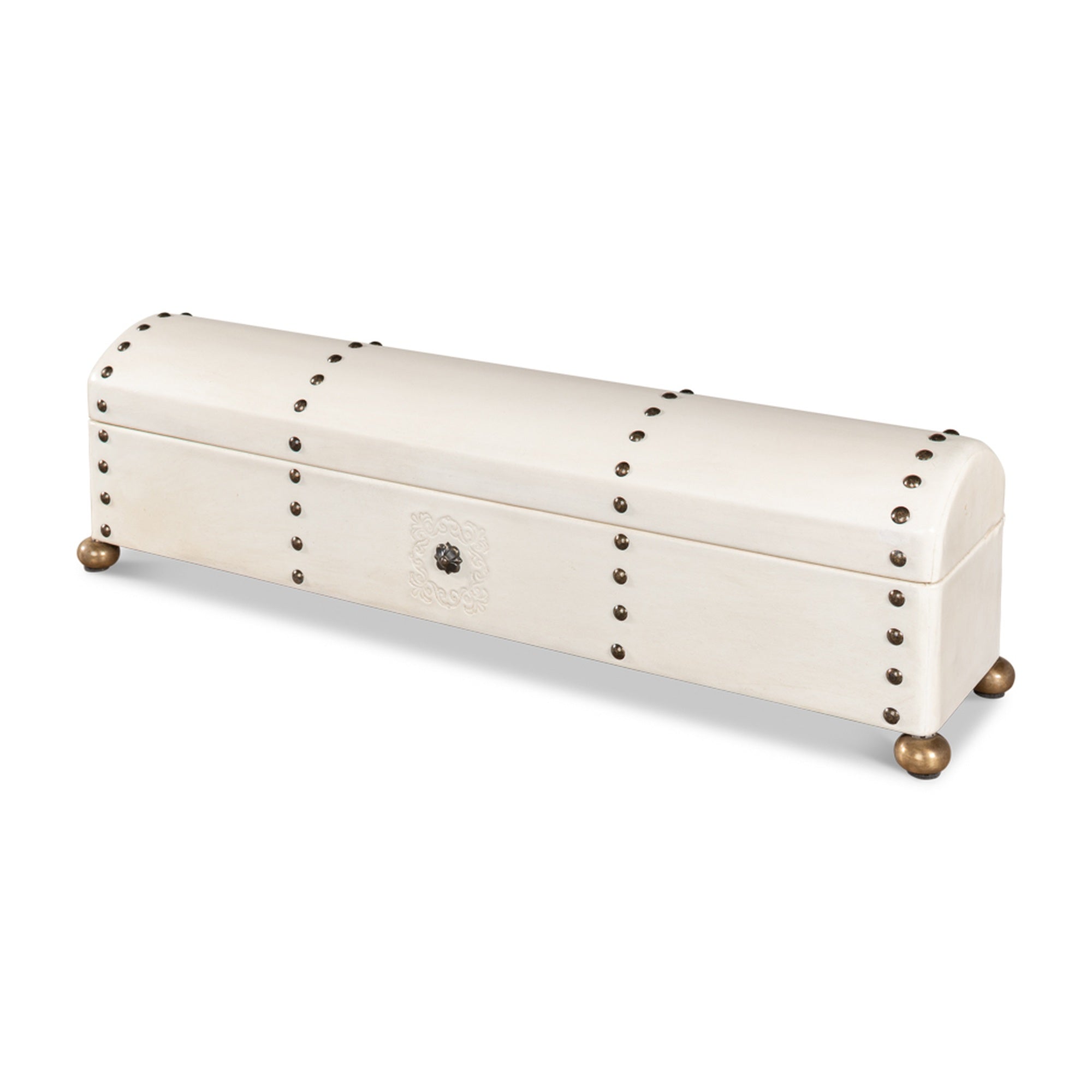 Leather Telescope Box by Sarreid Ltd