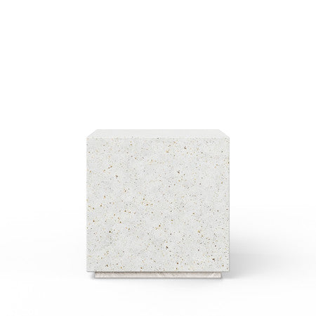 Mixx Bloc End Table - Ivory Terrazzo