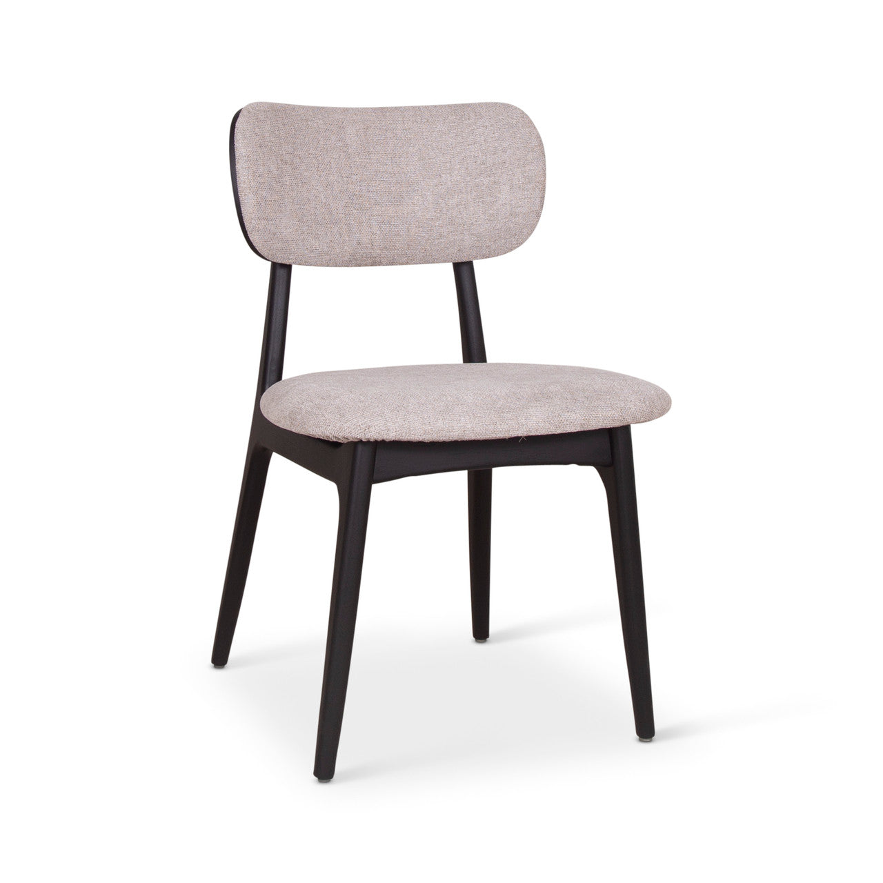 Modern Brazilian - Claudia Side Chair - Harvest Jute Upholstery - Ebano Frame