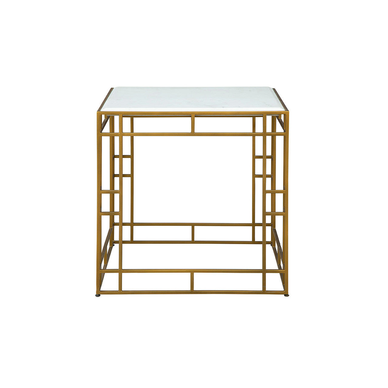 Gold Cubes Side Table - 24'