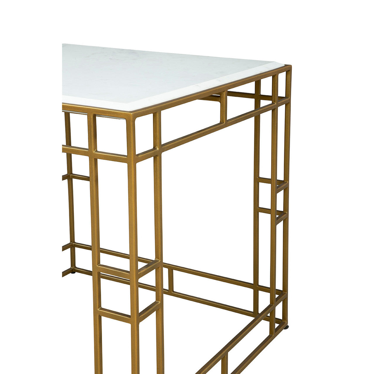 Gold Cubes Side Table - 24'