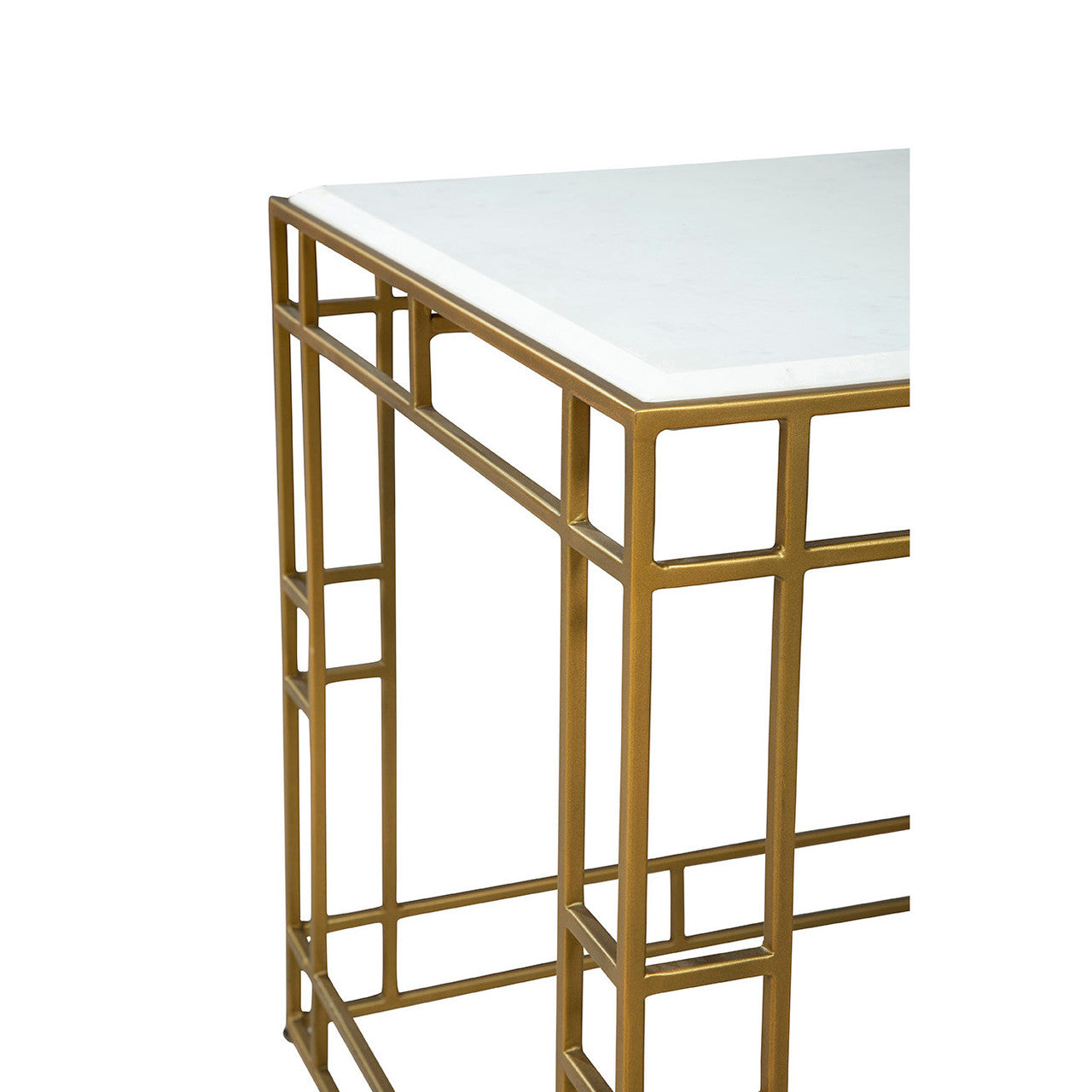 Gold Cubes Side Table - 24'