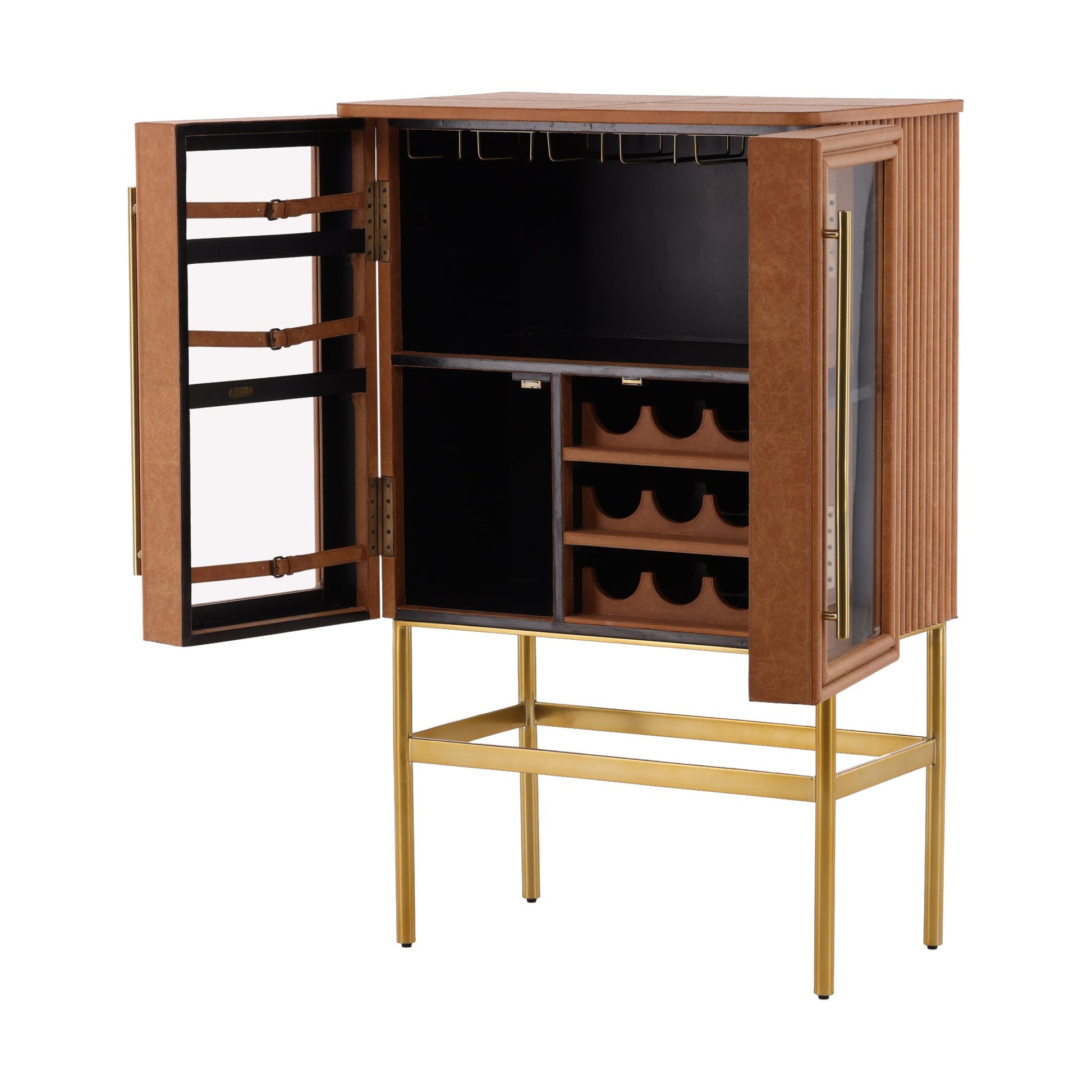 Caldwell Bar Cabinet detail view by Furniture Classics at ZIN Home